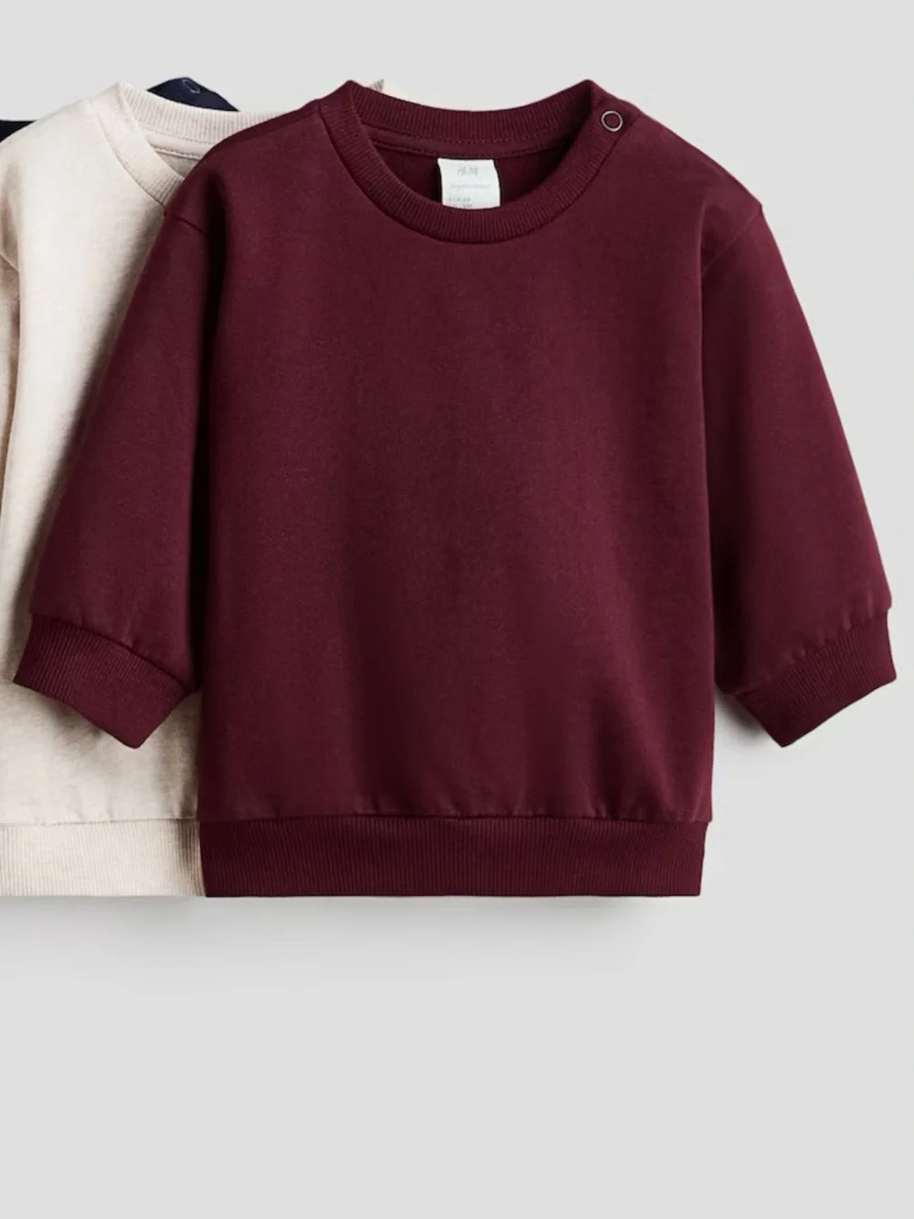 H&M NWOT BABY Crewneck Sweatshirt - dark red
